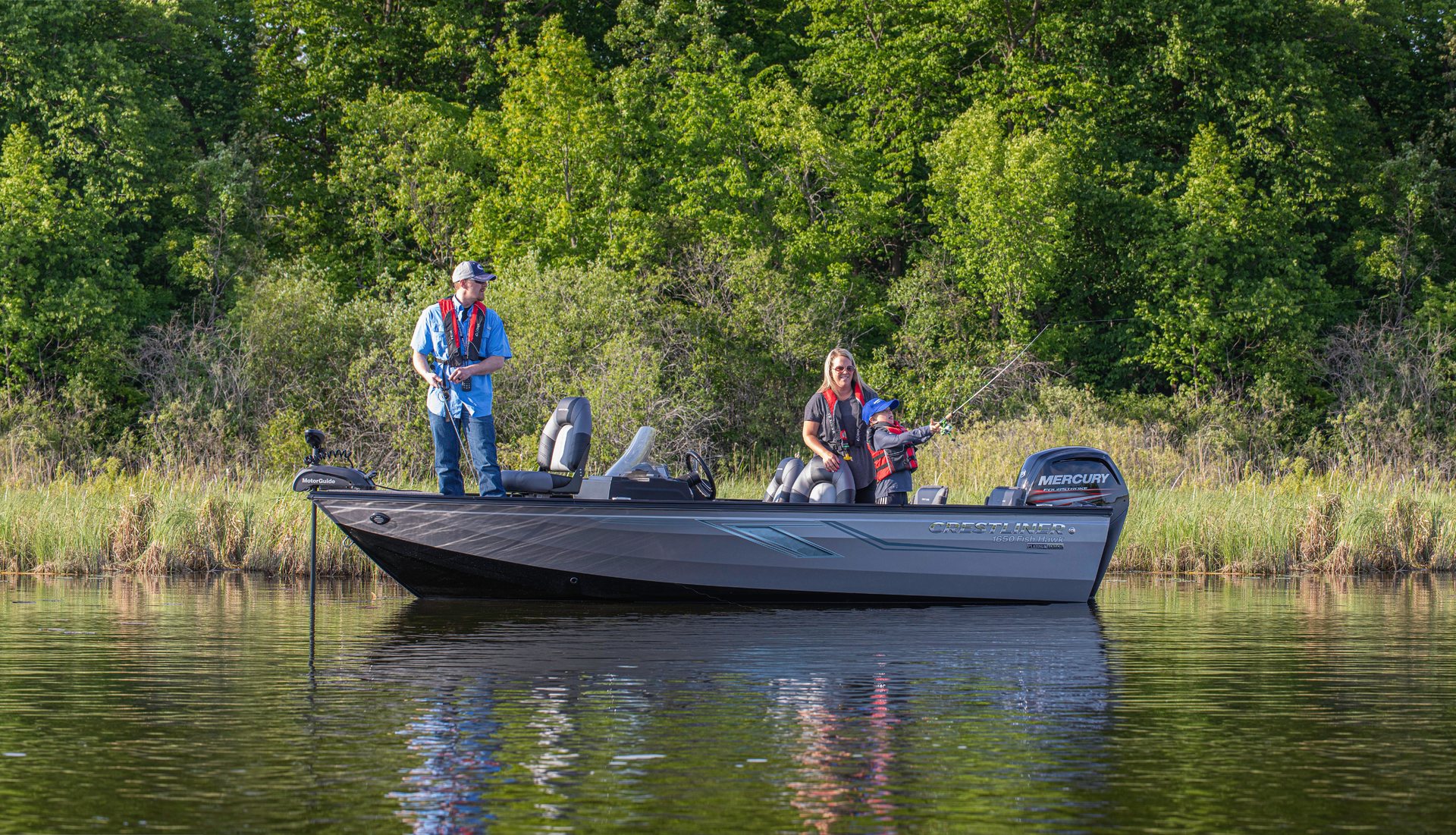 360 VR Virtual Tours of the Crestliner 1650 Fish Hawk SC JS