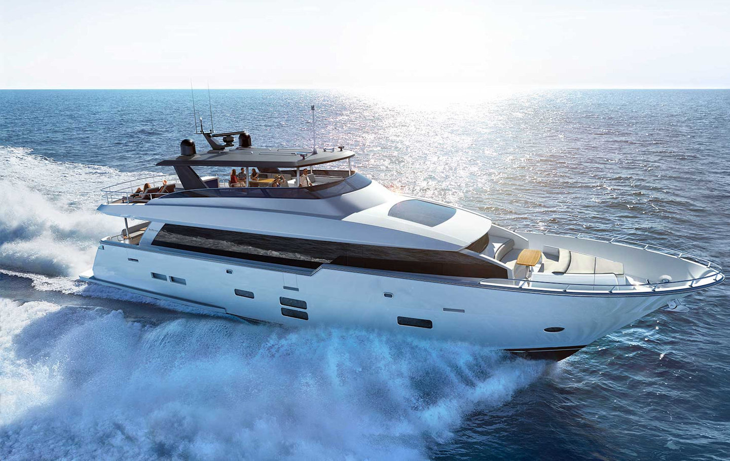360 VR Virtual Tours of the Hatteras 90 Motor Yacht