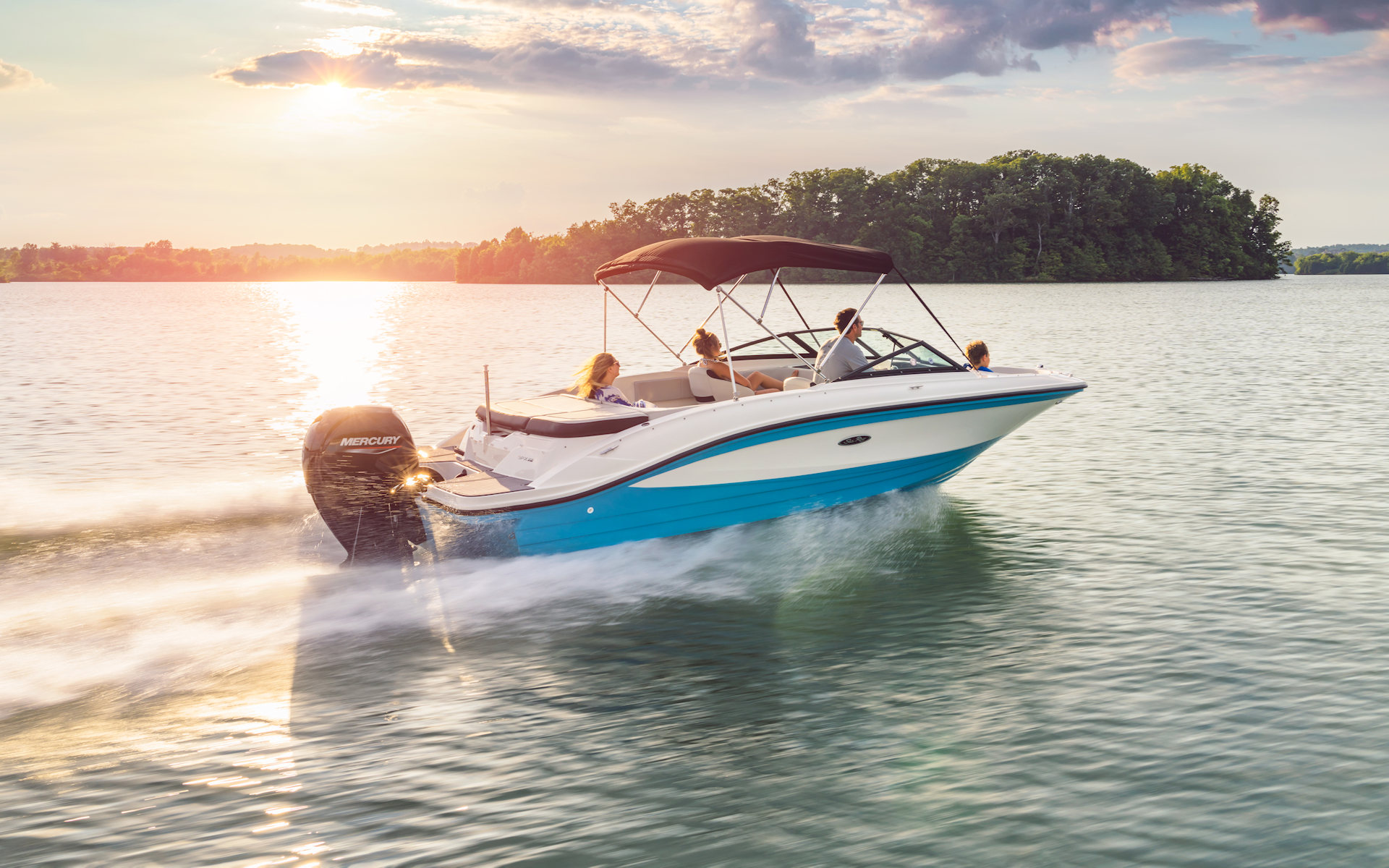 360 VR Virtual Tours of the Sea Ray SPX 210 Outboard